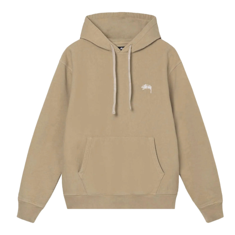 Stussy Stock Logo Hoodie 'Khaki'