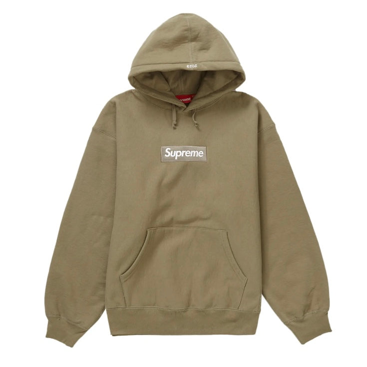 Supreme Box Logo Hooded Sweatshirt (FW23) Dark Sand