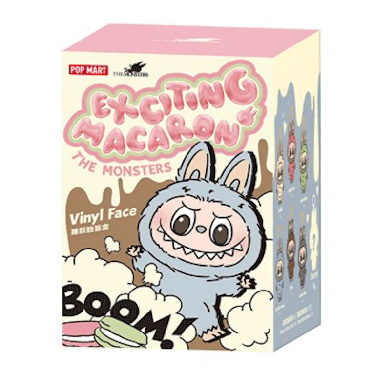 Pop Mart Labubu The Monsters Tasty Macarons Vinyl Plush Pendant Single Blind Box