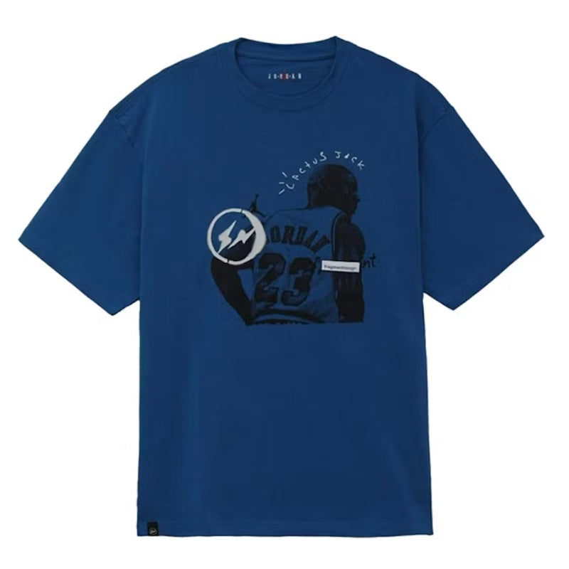Travis Scott x Jordan x Fragment T-shirt Blue