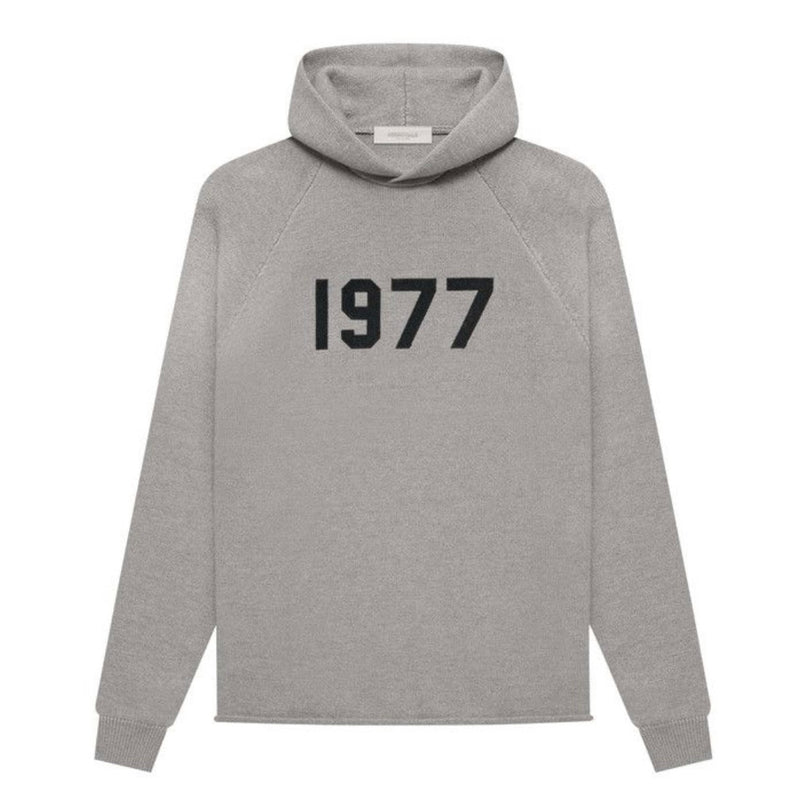 Fear of God Essentials Knit Hoodie 'Dark Oatmeal'