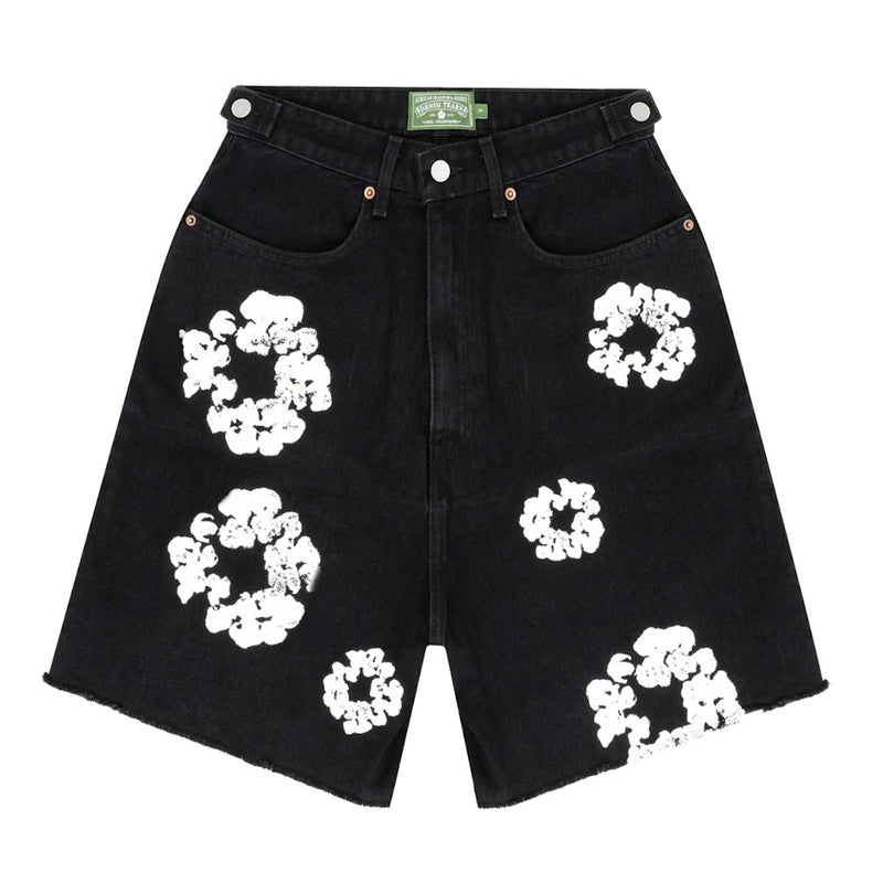 Denim Tears The Cotton Wreath Jean Short Black