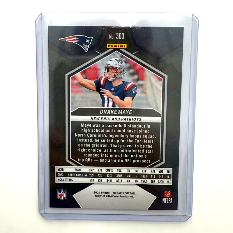 2024 Panini Mosaic - Rookies Drake Maye #303 Base (RC)