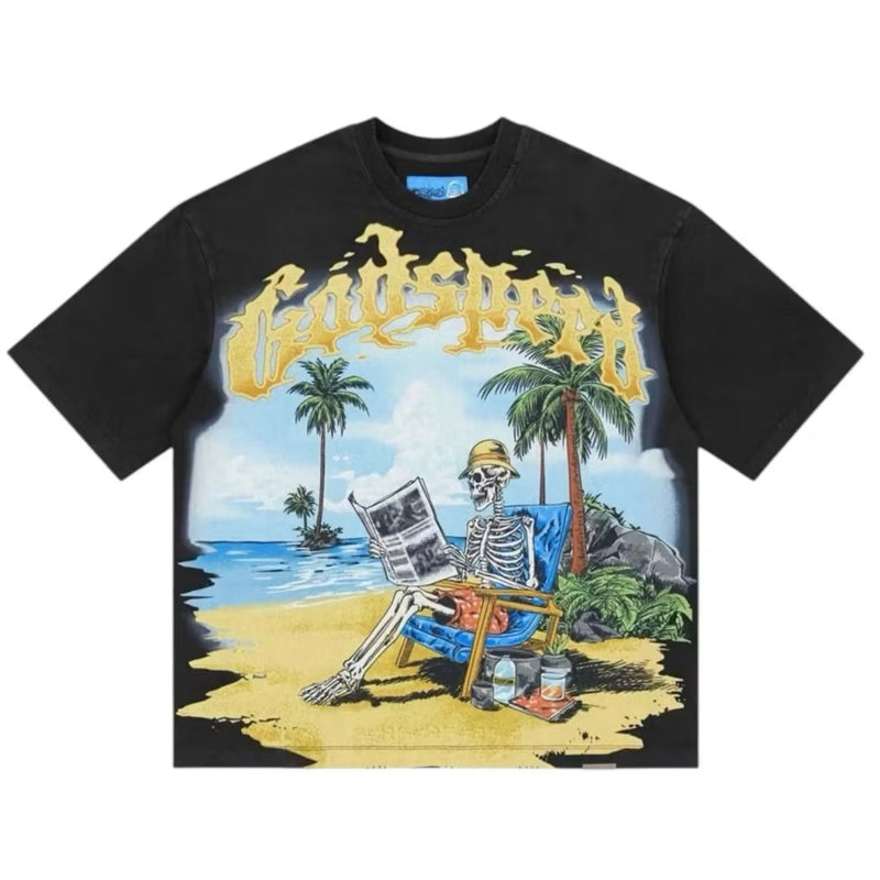 Godspeed Skeleton Beach II T-shirt Black