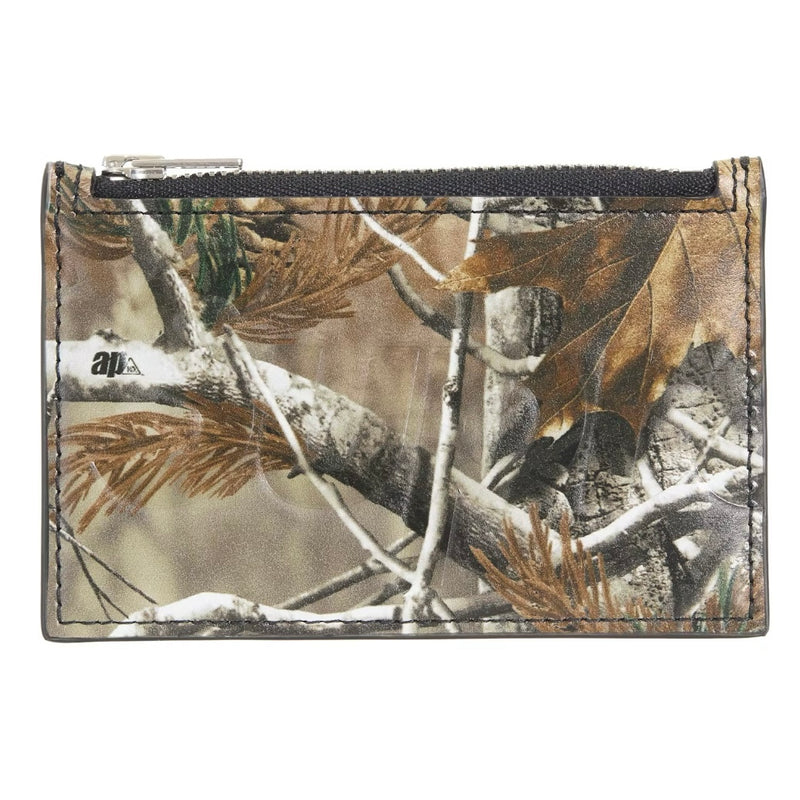 Supreme Leather Zip Card Holder (FW25) Realtree Hardwoods Camo
