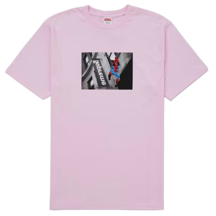 Supreme Spider-Man Tee Light Pink