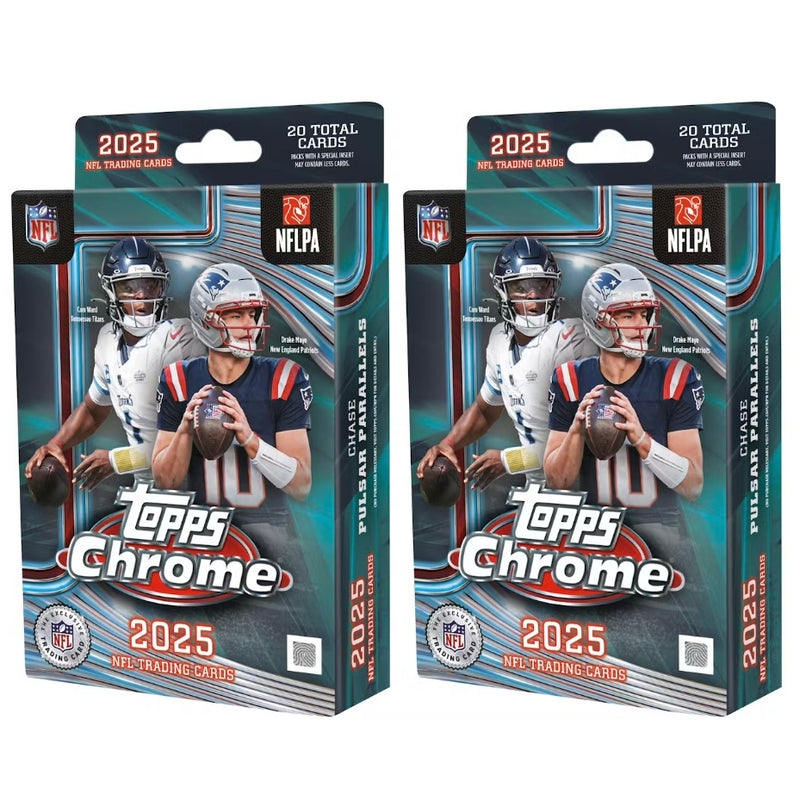 2025 Topps Chrome Football Hanger Box 2x Lot