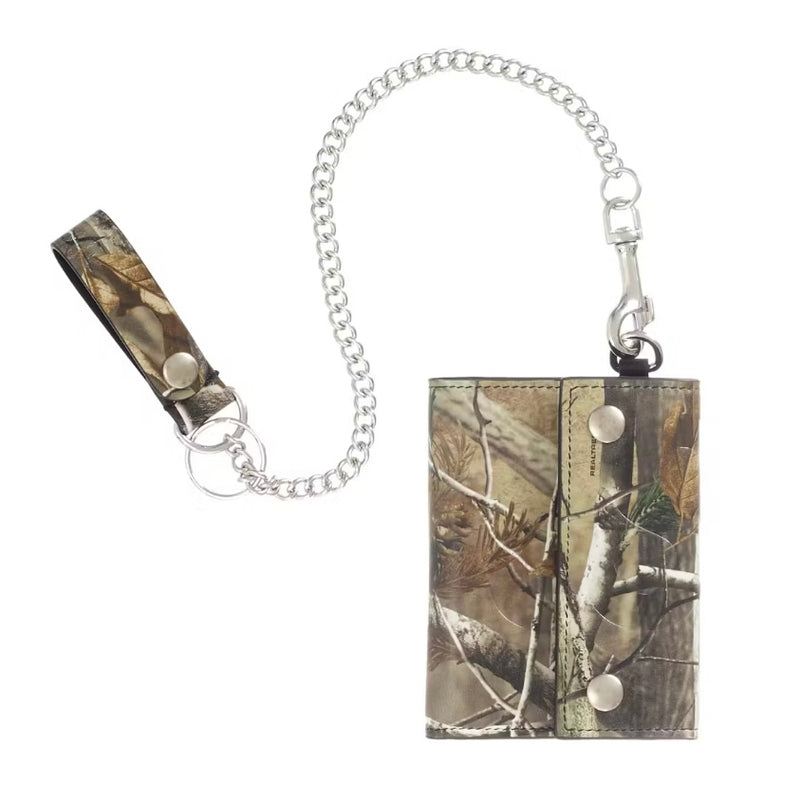 Supreme Leather Chain Wallet (FW25) Realtree Hardwoods Camo