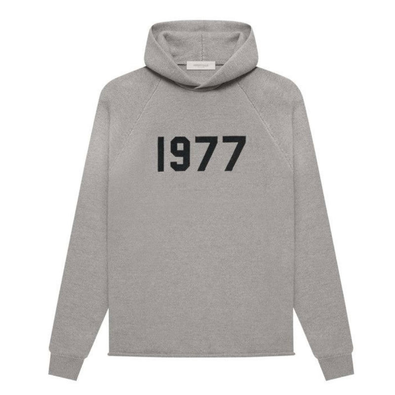 Fear of God Essentials Knit Hoodie 'Dark Oatmeal'
