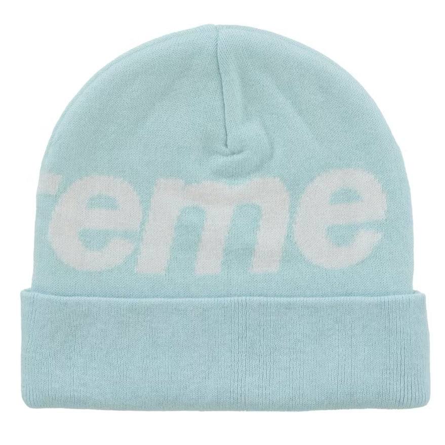 Supreme Big Logo Beanie (FW25) Light Blue — United Kicks