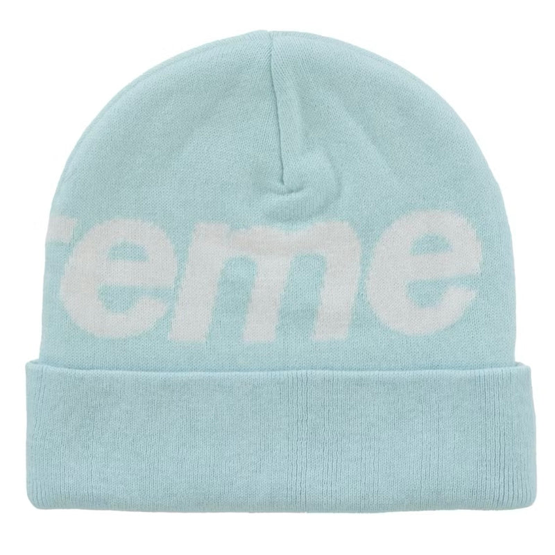 Supreme Big Logo Beanie (FW25) Light Blue
