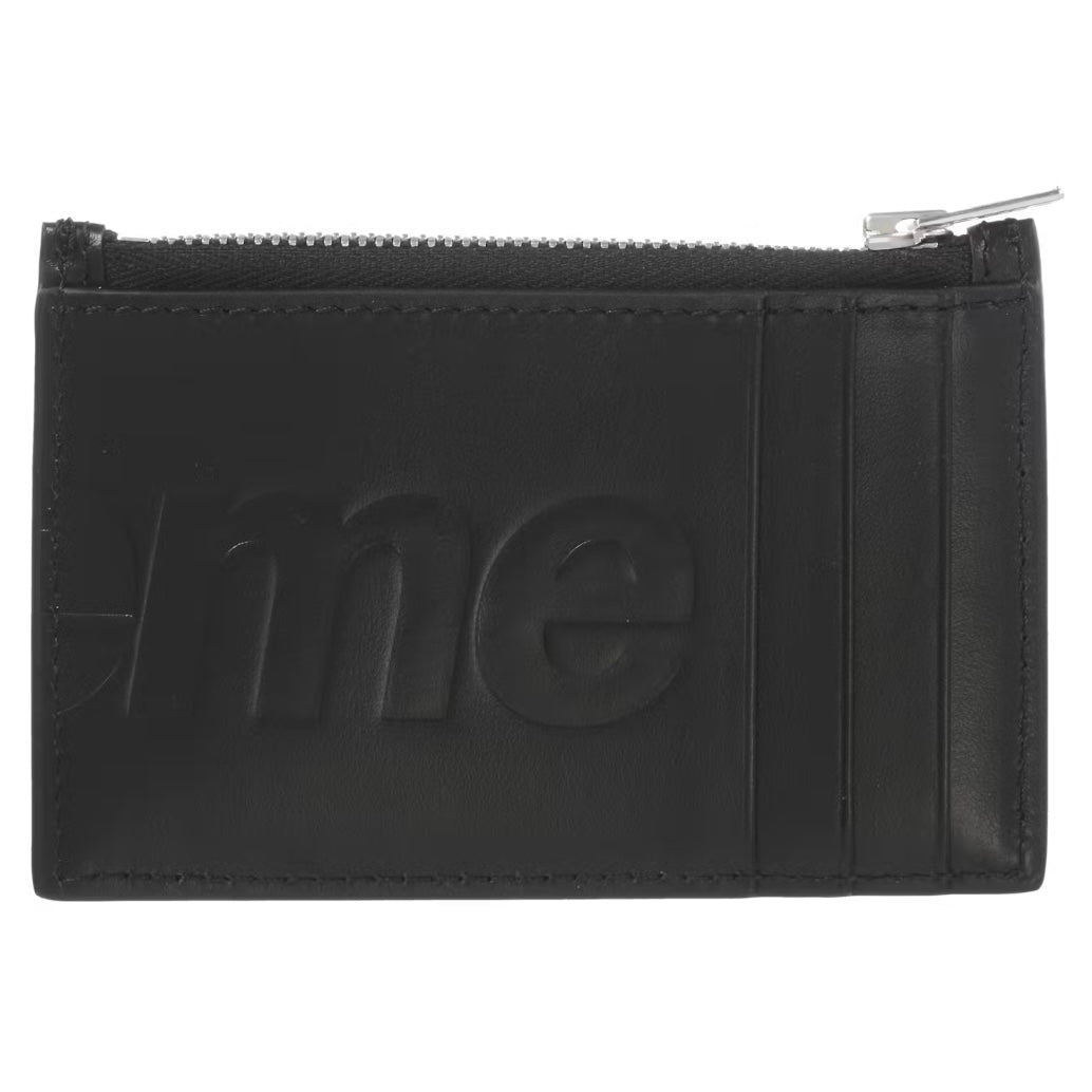 Supreme Leather Zip Card Holder FW25 Black | United Kicks