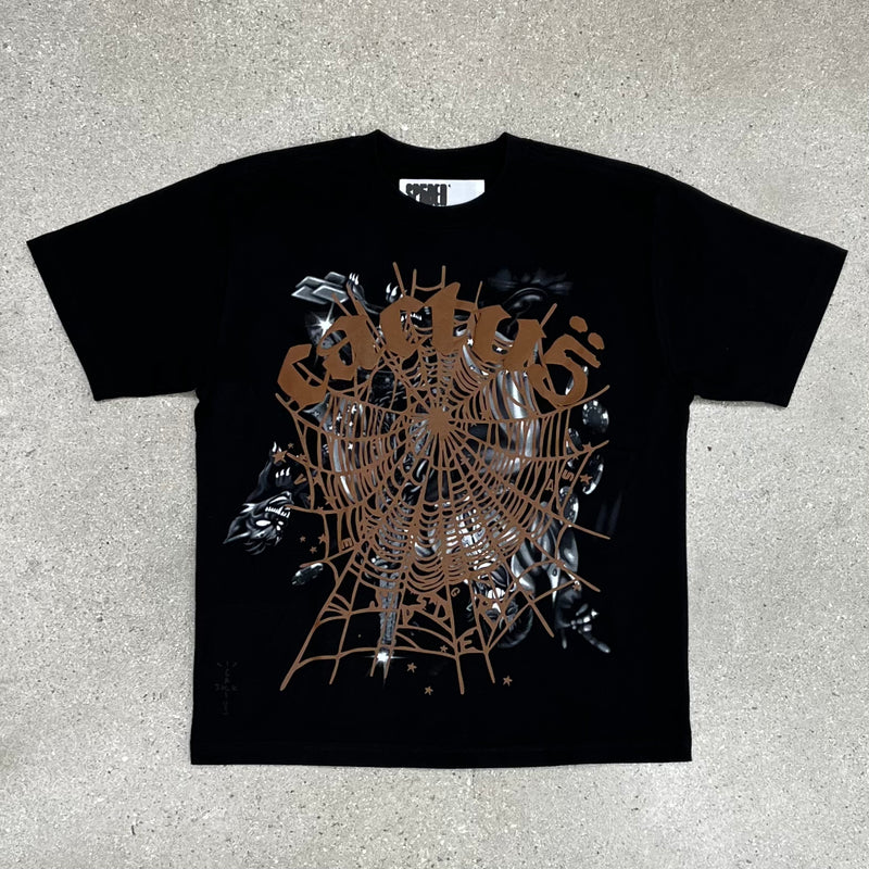 Black OG Web Cactus x Sp5der Tee
