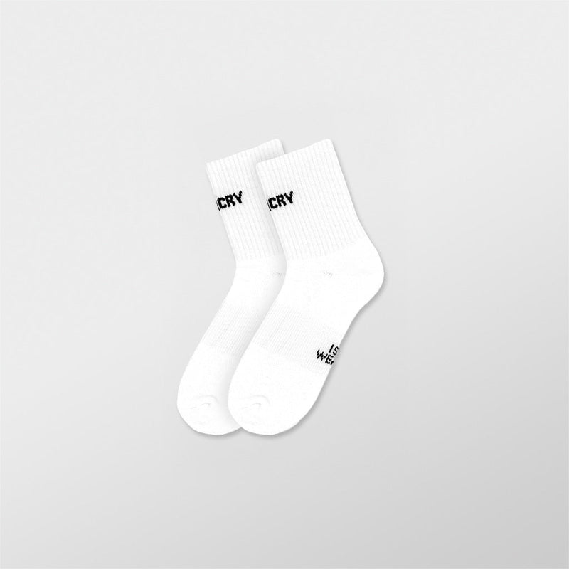APTHCRY Shin Logo Mid-Length - White