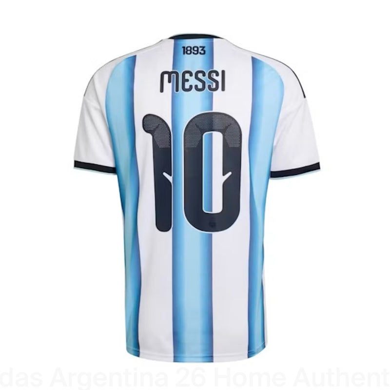 adidas Argentina 26 Home Authentic Messi Jersey White/Icey Blue/Light Blue