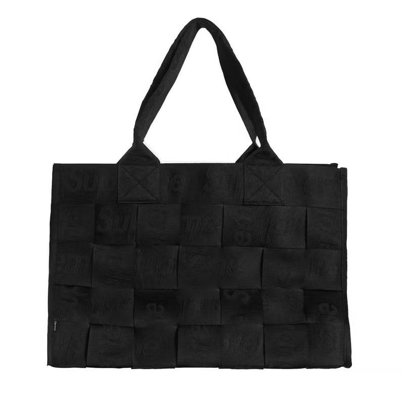 Supreme Woven Large Tote Bag Black