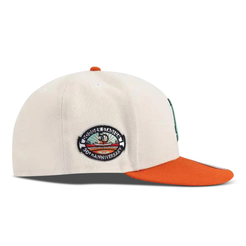 New Era 5950 Dodgers "50Th Anniversary" Patch Hat