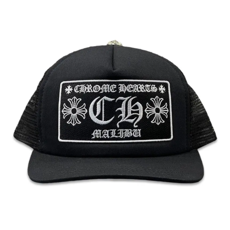 Chrome Hearts Malibu Trucker Hat Black