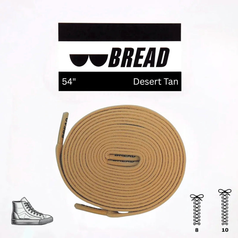 Bread Laces - Desert Tan Elastic Shoelaces