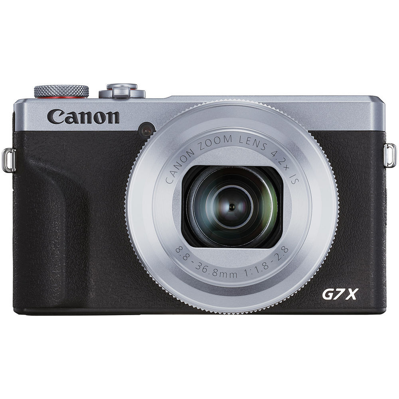 Front view of Canon PowerShot G7 X Mark III digital camera