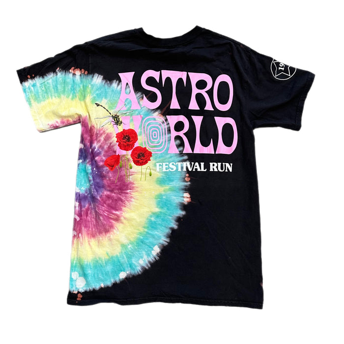 Travis Scott Astroworld Tie Dye T-Shirt 'Black'