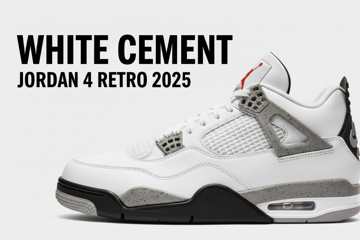 Jordan 4 White Cement Correct