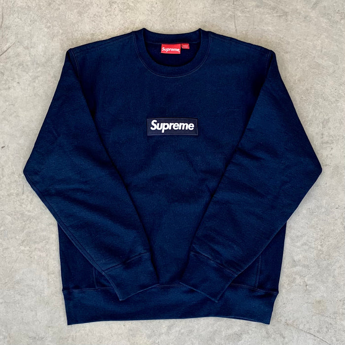 Supreme Box Logo Sweater 'Navy'